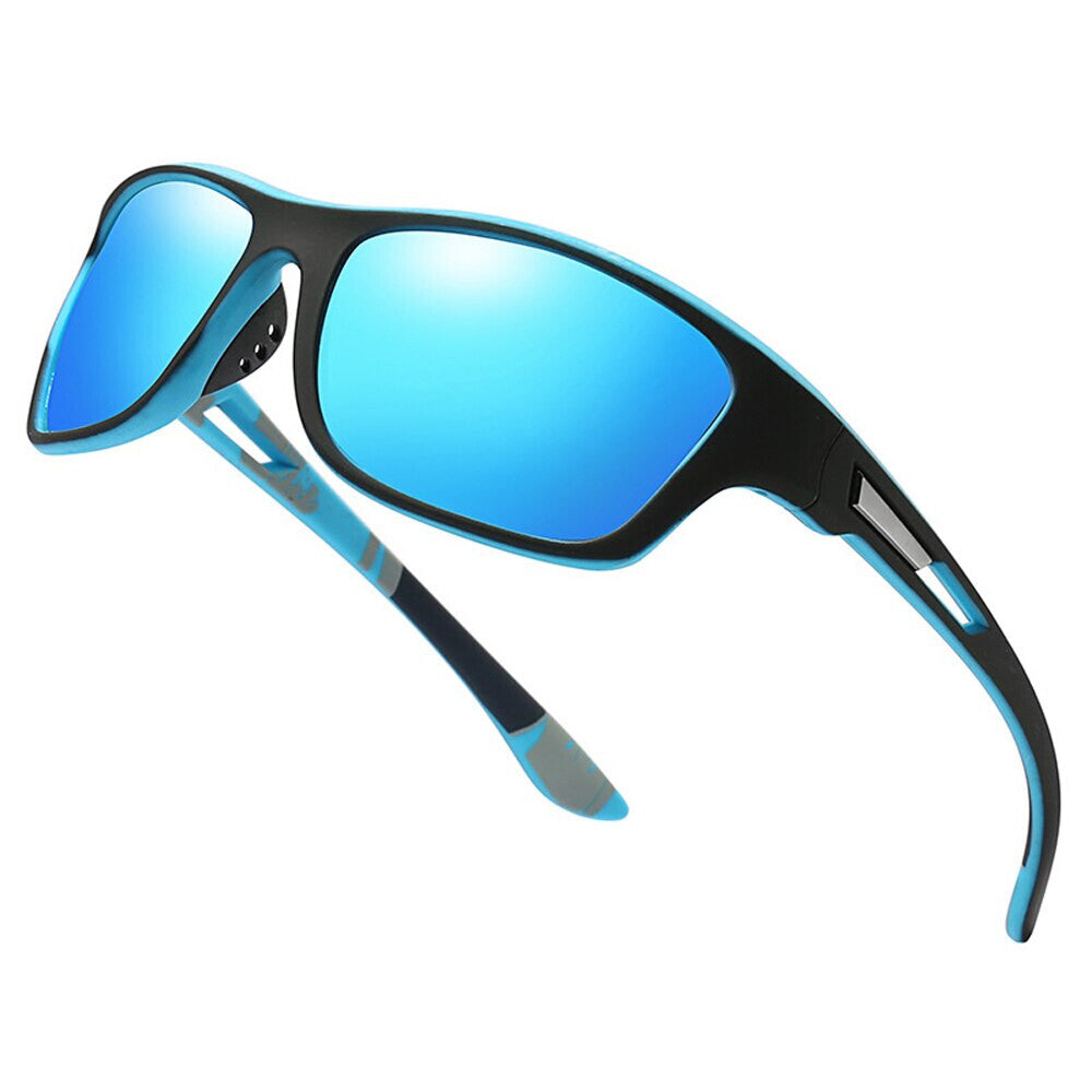 Blaue polarisierte Sport-Sonnenbrille X15