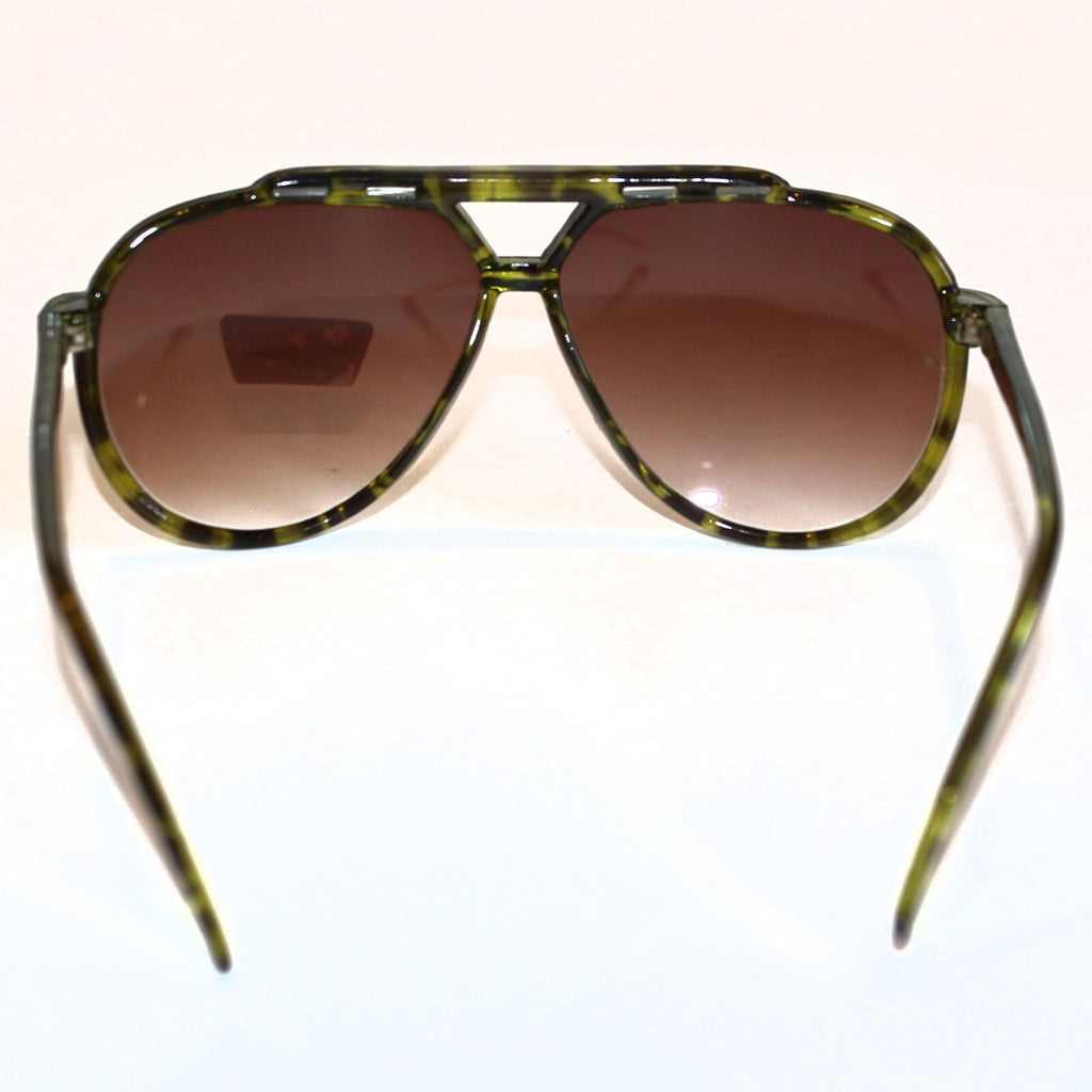Grün-schwarz getigerte Damen-Sonnenbrille