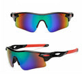 Schwarze polarisierte Sport-Sonnenbrille X1