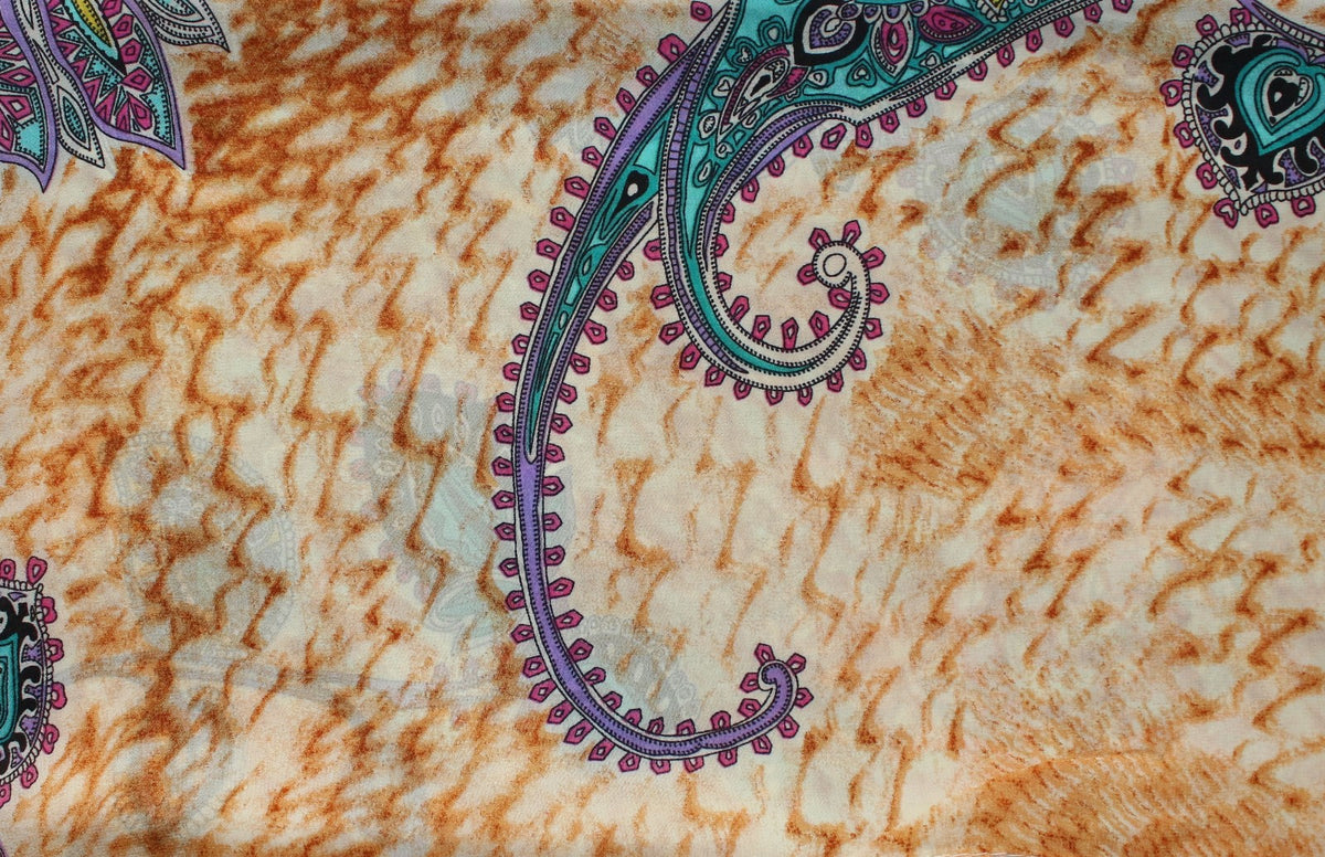 Wunderschoener Loop Schal Bunt Blumen, tolle Farbtöne von ManuMar - 3KShop.de