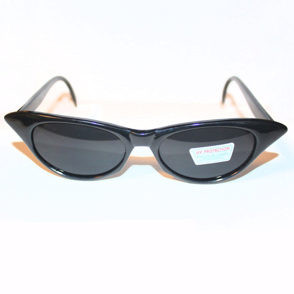 Schwarze Cat-Eye-Sonnenbrille