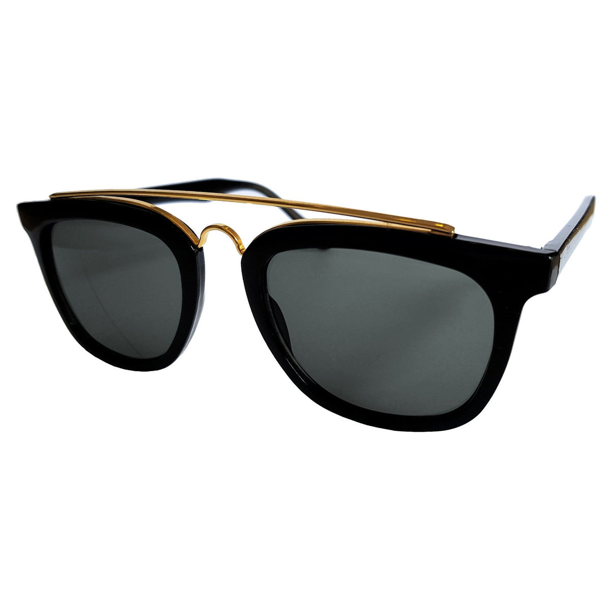 Schwarz-goldene Vintage G-Style Sonnenbrille