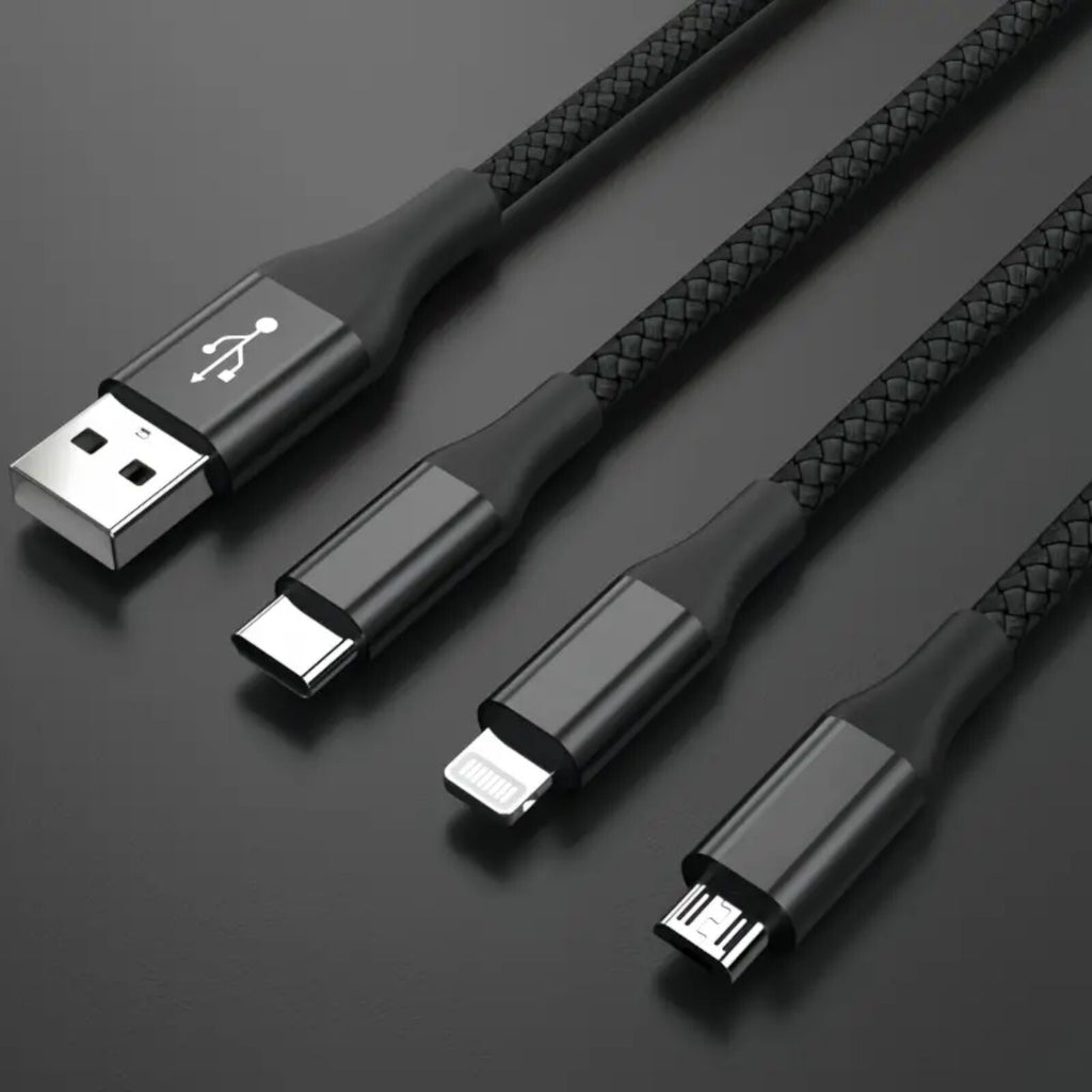 1,2m 4A USB Typ C Kabel Multi Micro Schnell Ladekabel iPhone Samsung Xiaomi LG - 3KShop.de