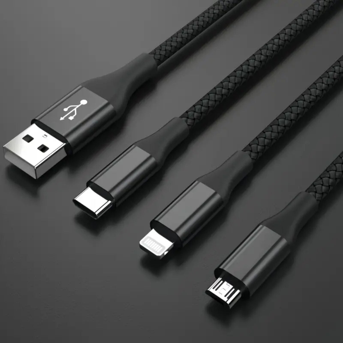 1,2m 4A USB Typ C Kabel Multi Micro Schnell Ladekabel iPhone Samsung Xiaomi LG - 3KShop.de