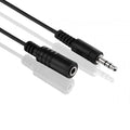 1m Audio Kabel 3,5mm Klinke Verlängerung Verlängerungskabel Klinkenkabel schwarz - 3KShop.de
