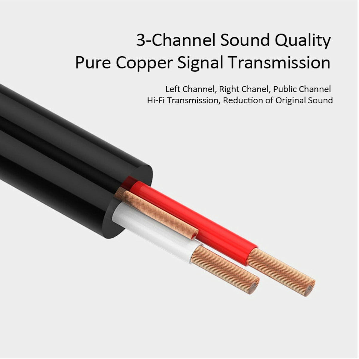 Premium Stereo Kopfhörer Anschlusskabel Nylon 1m 3,5mm Klinke Stecker>Stecker T1 - 3KShop.de