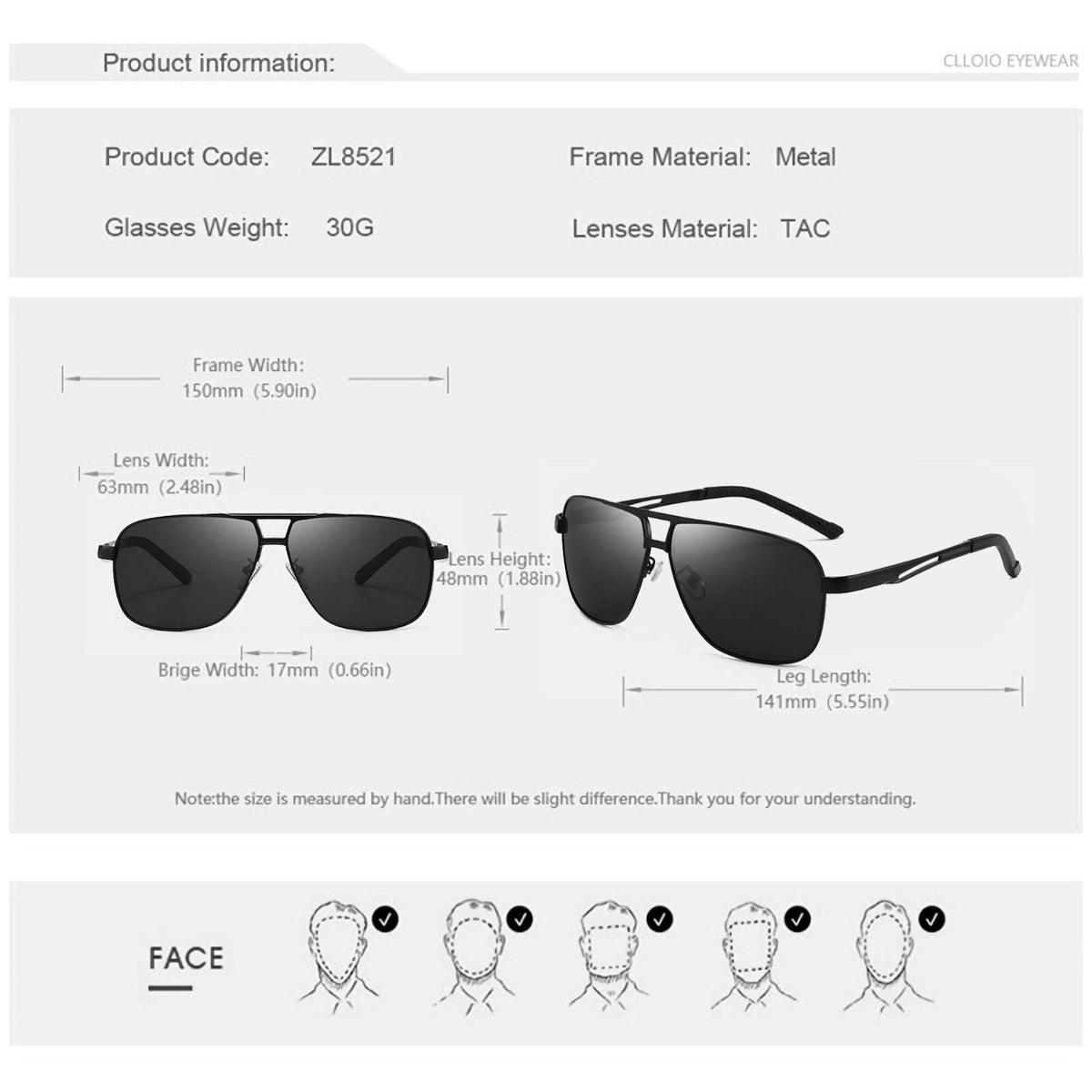 Schwarz-goldene Piloten-Sonnenbrille
