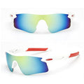 Weiße polarisierte Sport-Sonnenbrille X1