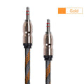 Premium Stereo Kopfhörer Anschlusskabel Nylon 1m 3,5mm Klinke Stecker>Stecker T1 - 3KShop.de