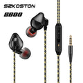 Schwarzes SZKOSTON S600 In-Ear-Headset