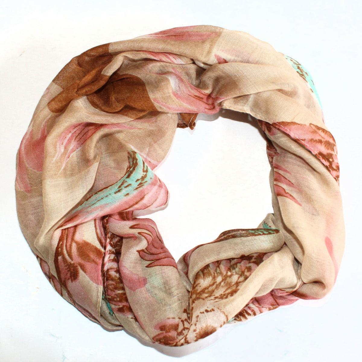 Wunderschoener Loop Schal Bunt, tolle Farbtöne von ManuMar MM2138 - 3KShop.de