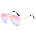 Rot-blaue Fashion Piloten-Sonnenbrille