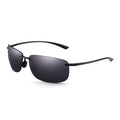 Schwarze rahmenlose Matrix-Sonnenbrille