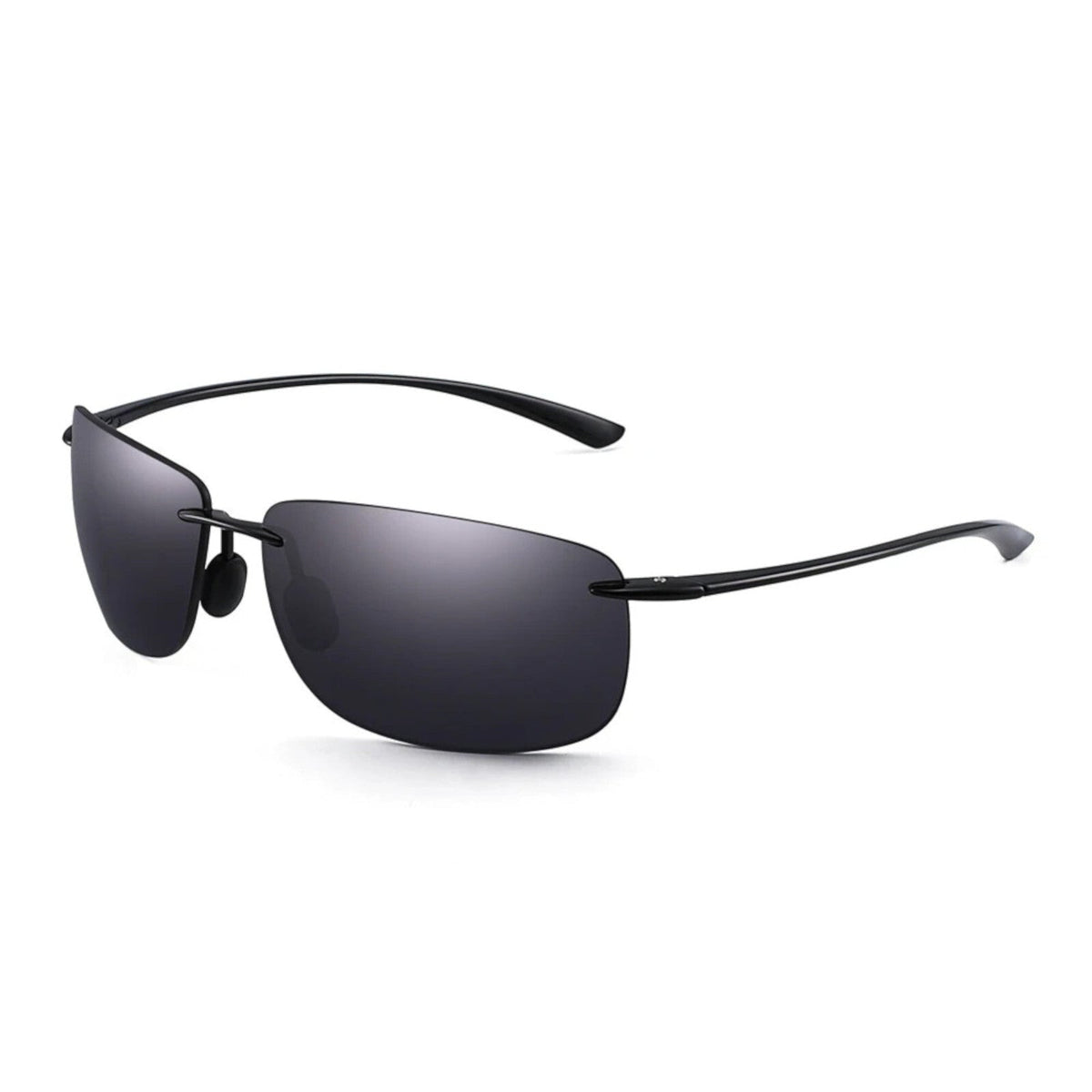 Schwarze rahmenlose Matrix-Sonnenbrille