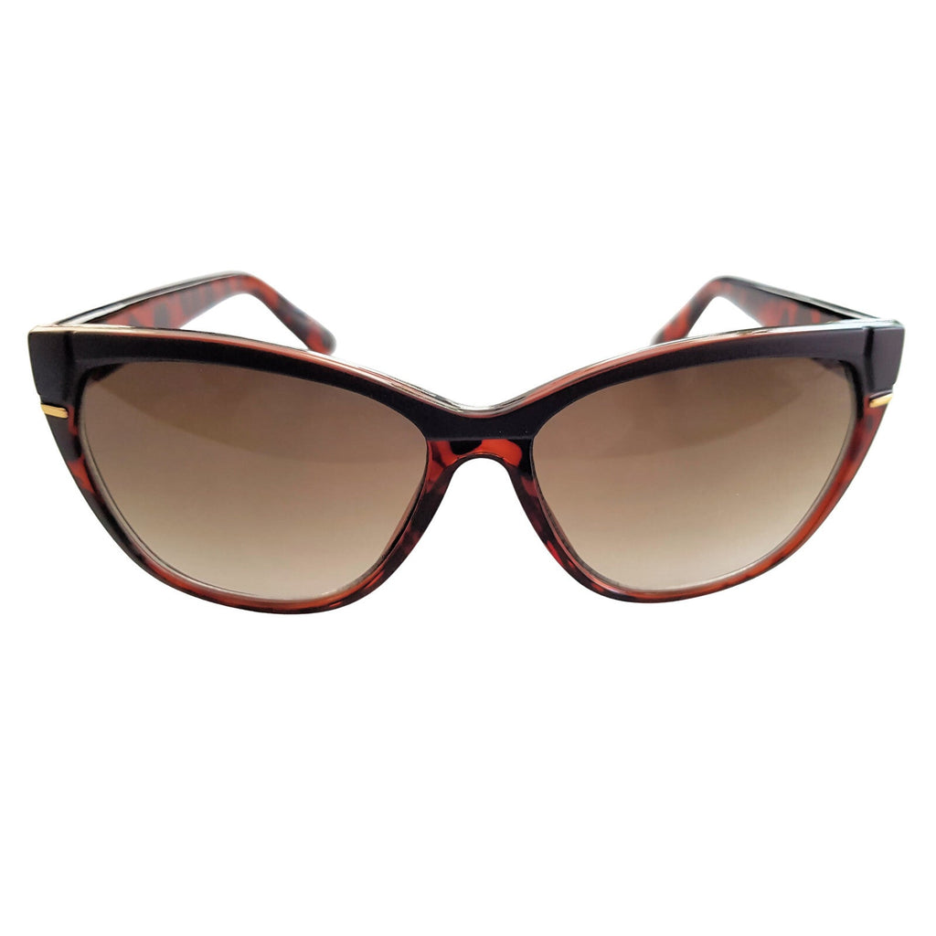 Braune Designer Damen-Sonnenbrille im Tigerlook