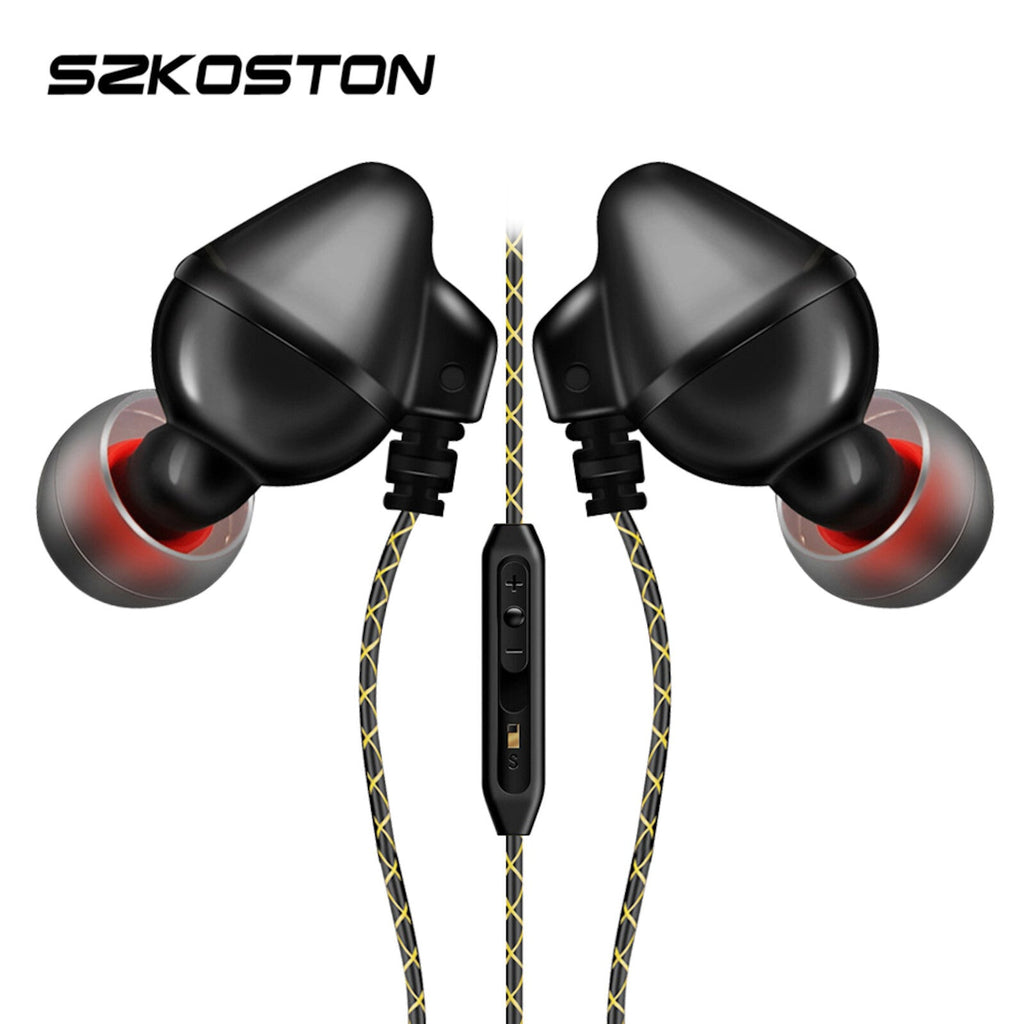 Schwarzes SZKOSTON S600 In-Ear-Headset