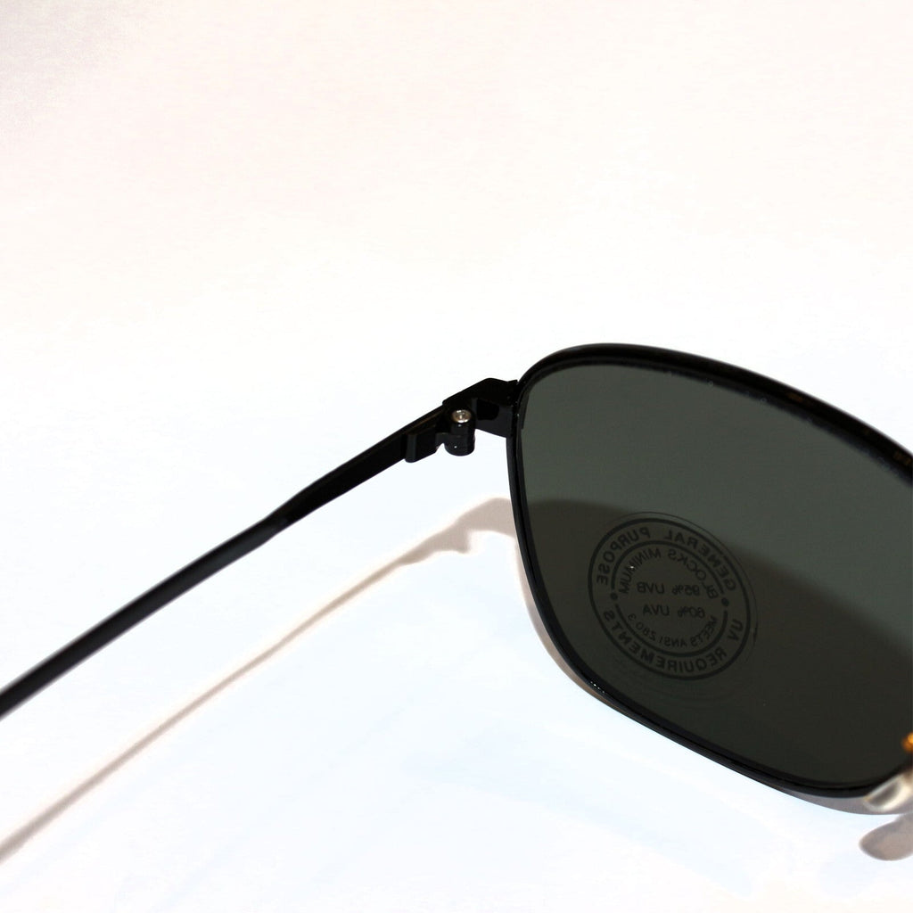 Schwarz-kupferne Vintage-Retro-Sonnenbrille Unisex