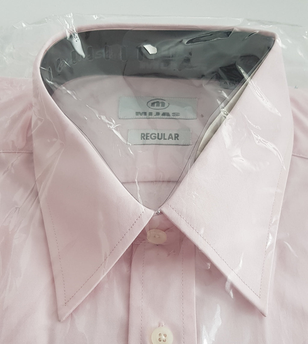 Original Mijas Herren Business Hemd Kent Langarm Rosa Regular Gr. 41 - 3KShop.de