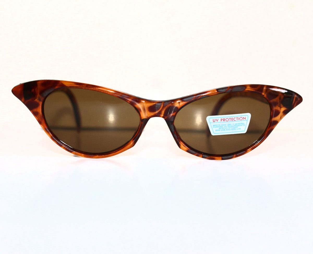 Braun getigerte Cat-Eye-Sonnenbrille