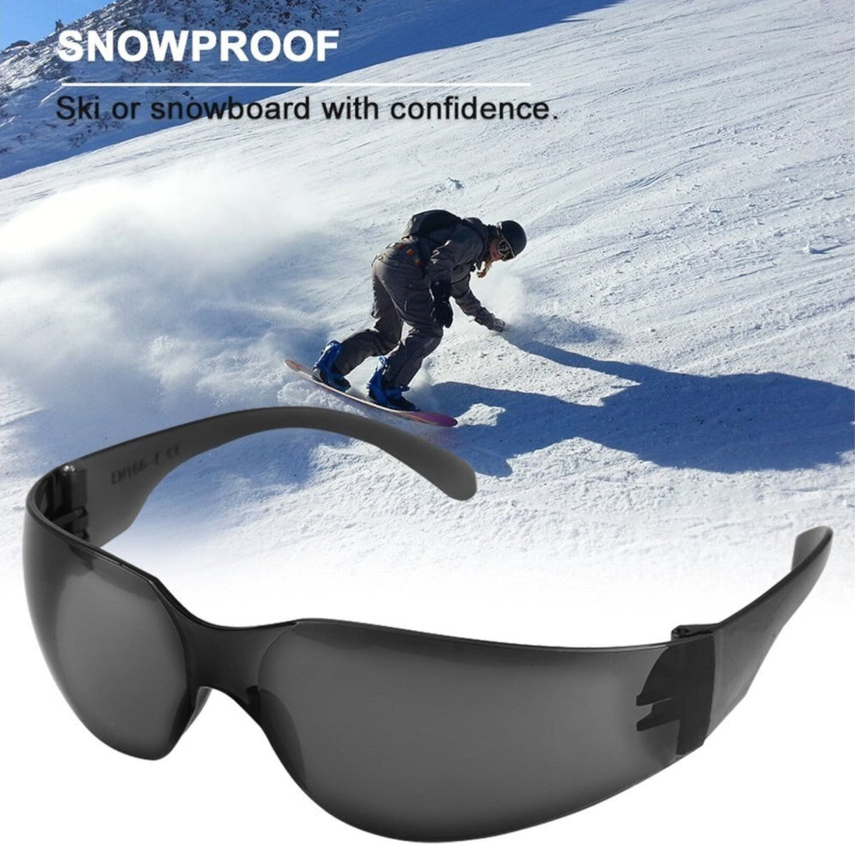 Schwarz-graue Sport-Sonnenbrille X7