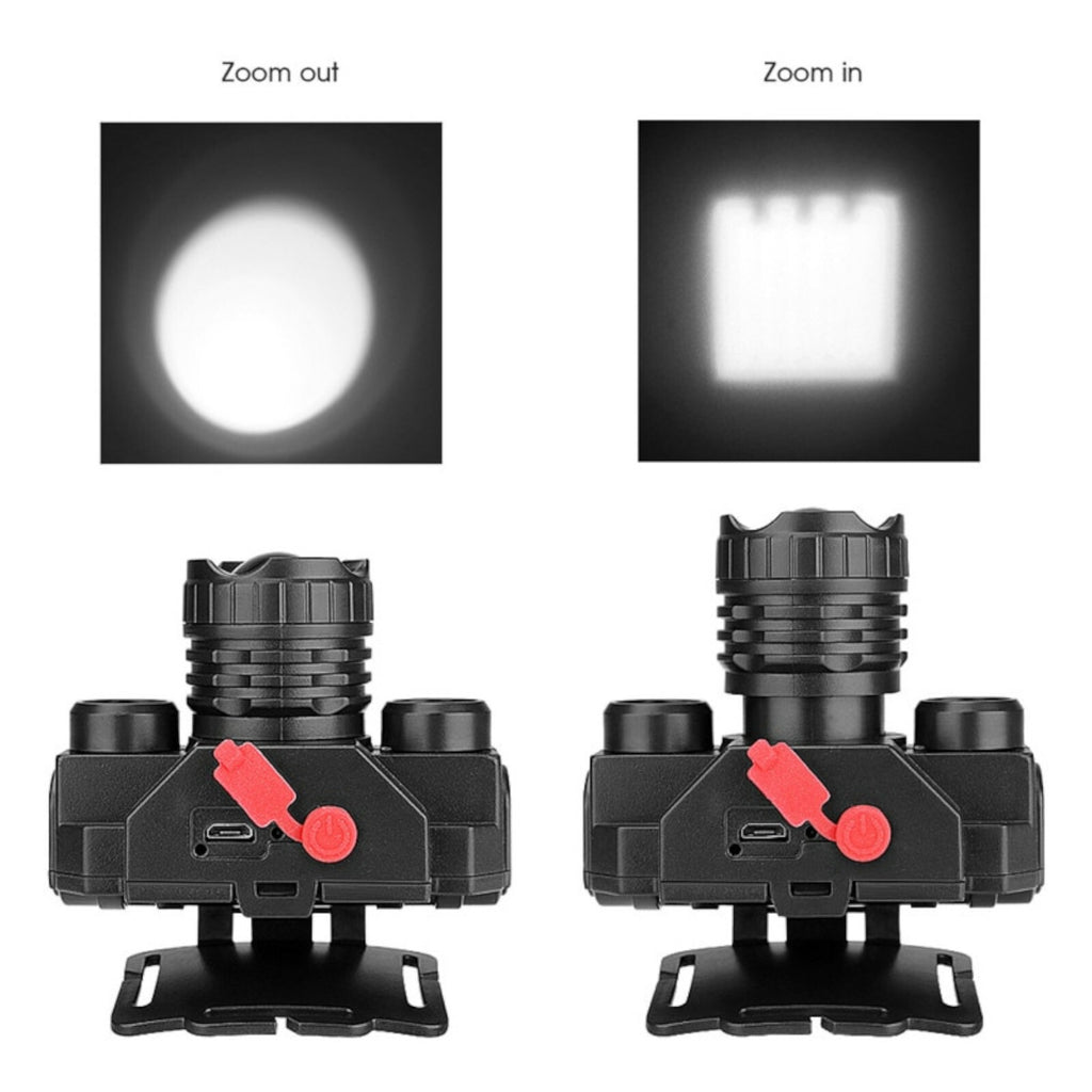 Superhelle LED Scheinwerfer Stirnlampe USB wiederaufladbare Nachtlampe T01 - 3KShop.de