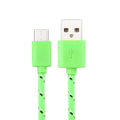1m USB Typ C Stoffkabel X Ladekabel Sync Datenkabel grün S8 Sony Huawei HTC - 3KShop.de