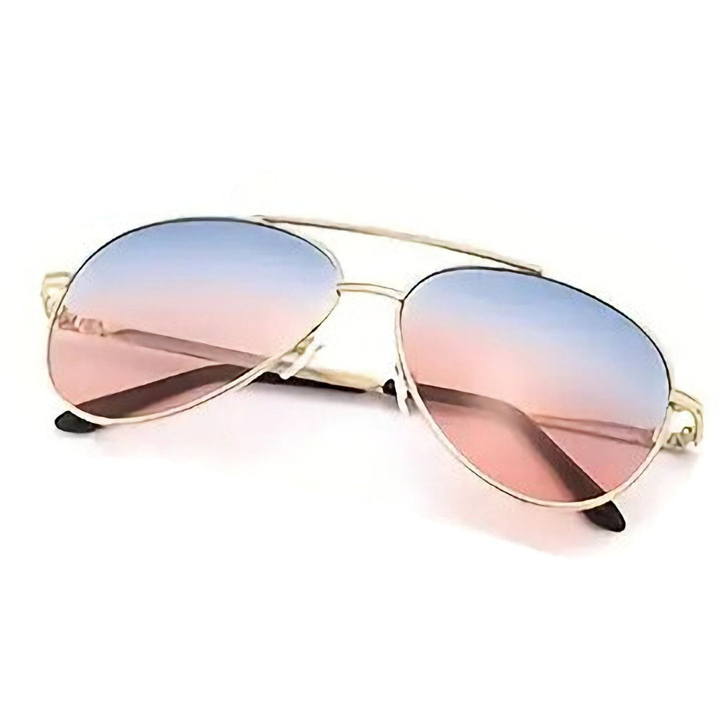 Schwarz-rot-goldene Piloten-Sonnenbrille