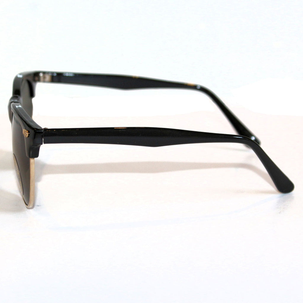 Schwarze Vintage-Retro-Sonnenbrille im Unisex-Design