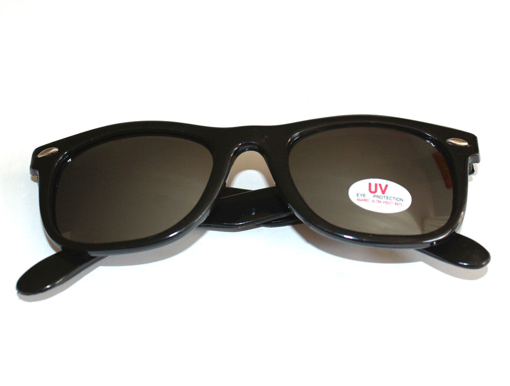 Schwarze Blues-Brothers Sonnenbrille verspiegelt