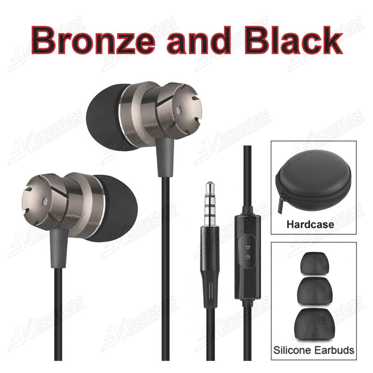 Super Bass Turbine Metall Kopfhörer In-Ear Headset Ohrhörer mit Mikrofon +Tasche - 3KShop.de