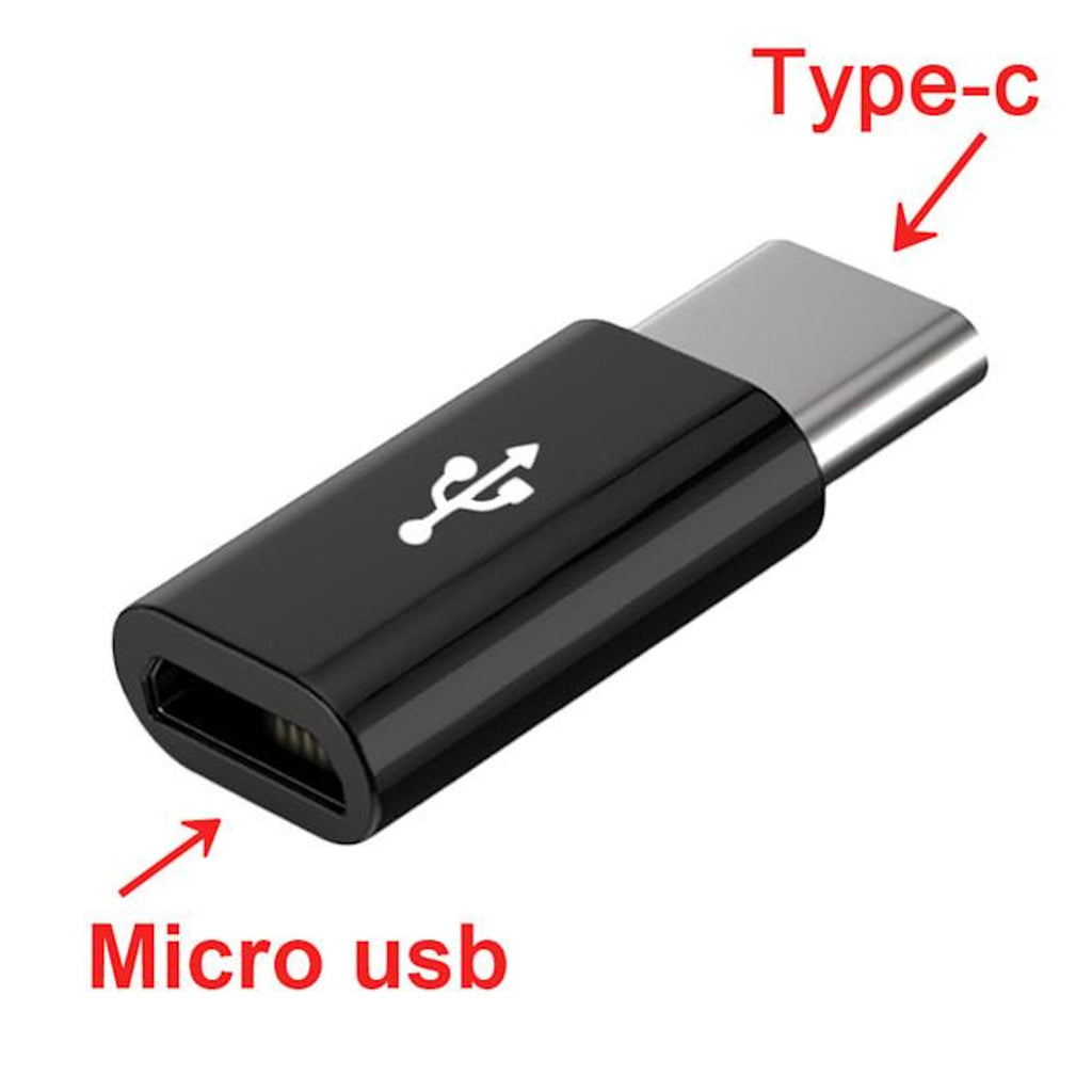 ORIGINAL MicroUSB > USB-C Ladekabel Adapter Samsung S8 S9 A5 Sony Huawei HTC LG - 3KShop.de