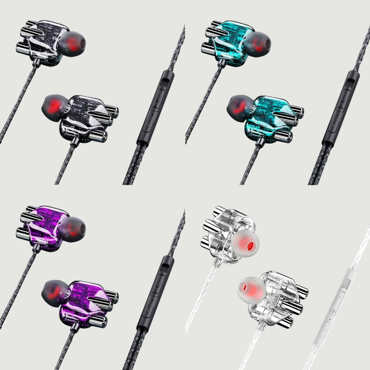 3K X30 In-Ear-Headset mit Mikrofon und Tasche