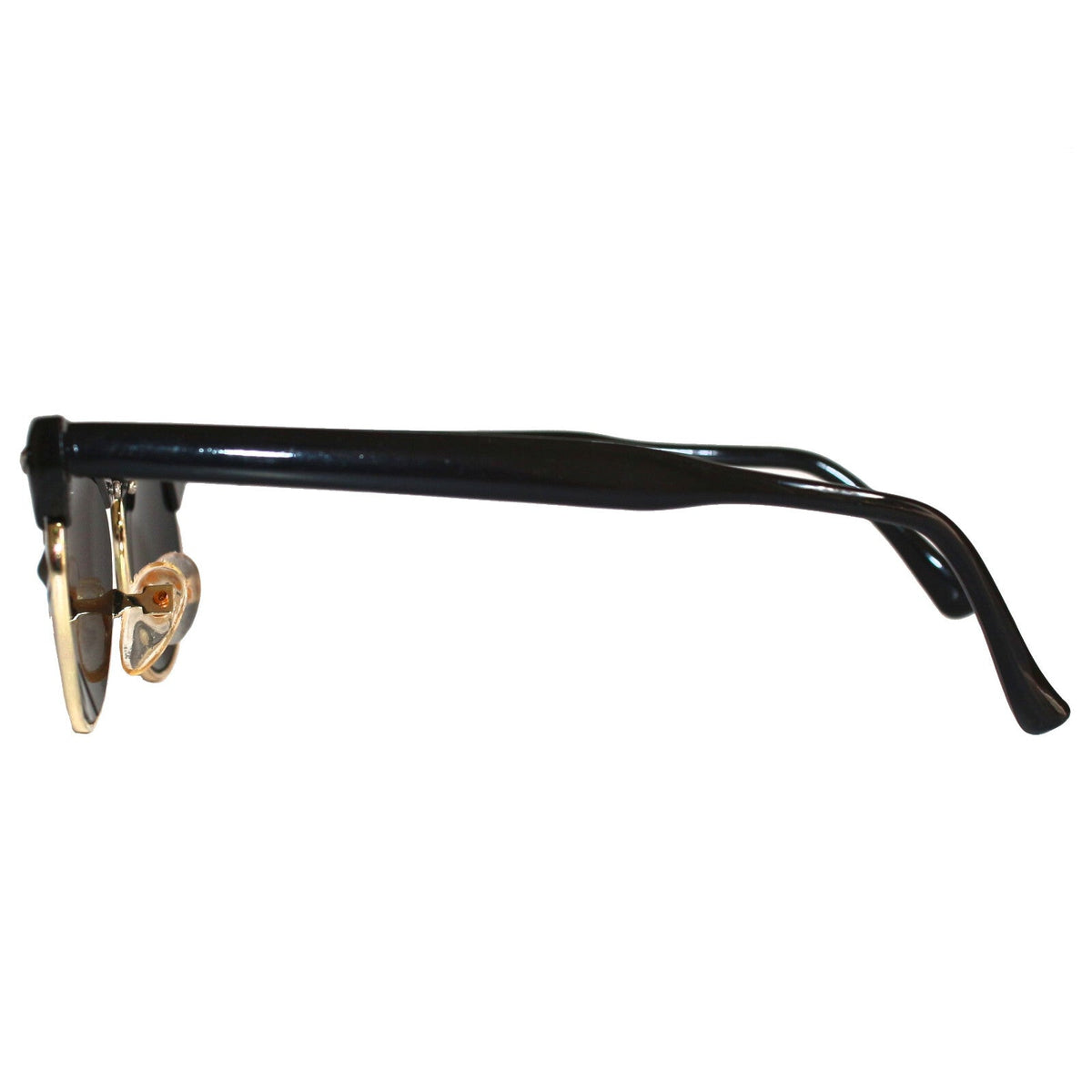 Schwarz-goldene Vintage Sonnenbrille