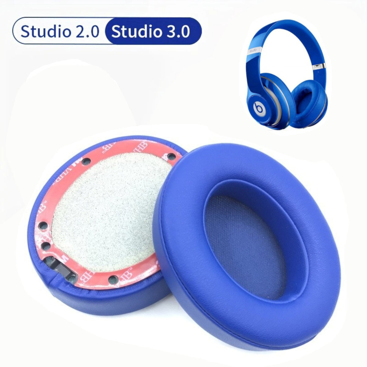 Ohrpolster für Beats by Dr. Dre Studio 2 und Studio 3 Wireless Kunstleder - 3KShop.de