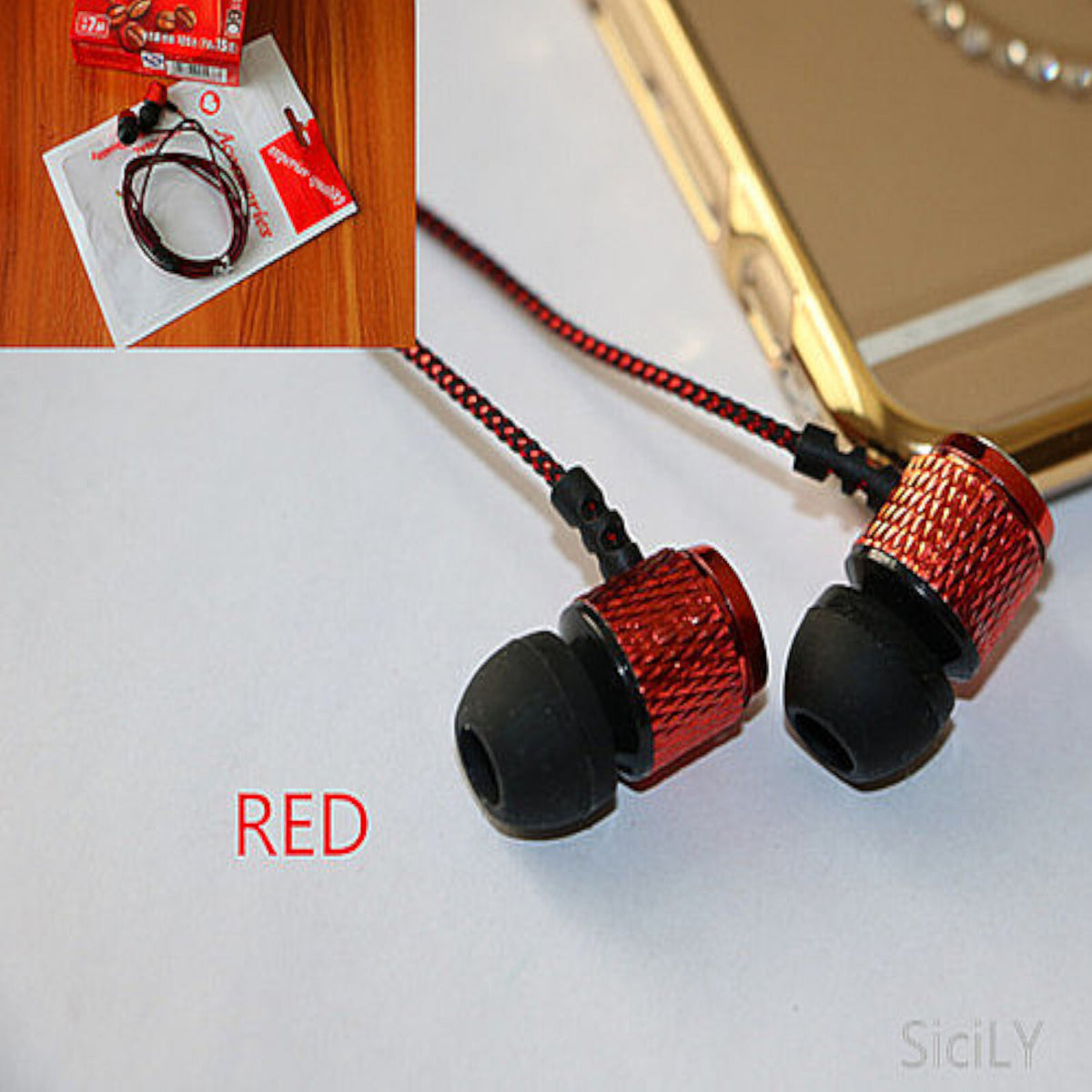 Super Bass Kopfhörer S25 In-Ear Ohrhörer Earphone Case - 3KShop.de