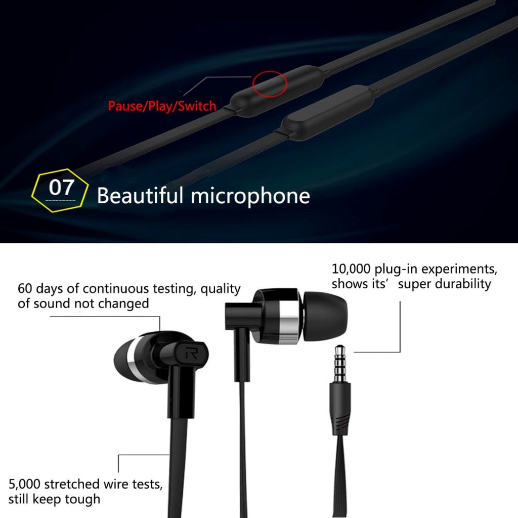 Super Bass In-Ear Kopfhörer Headset Earphone JD82 für Samsung Xiaomi LG HTC - 3KShop.de