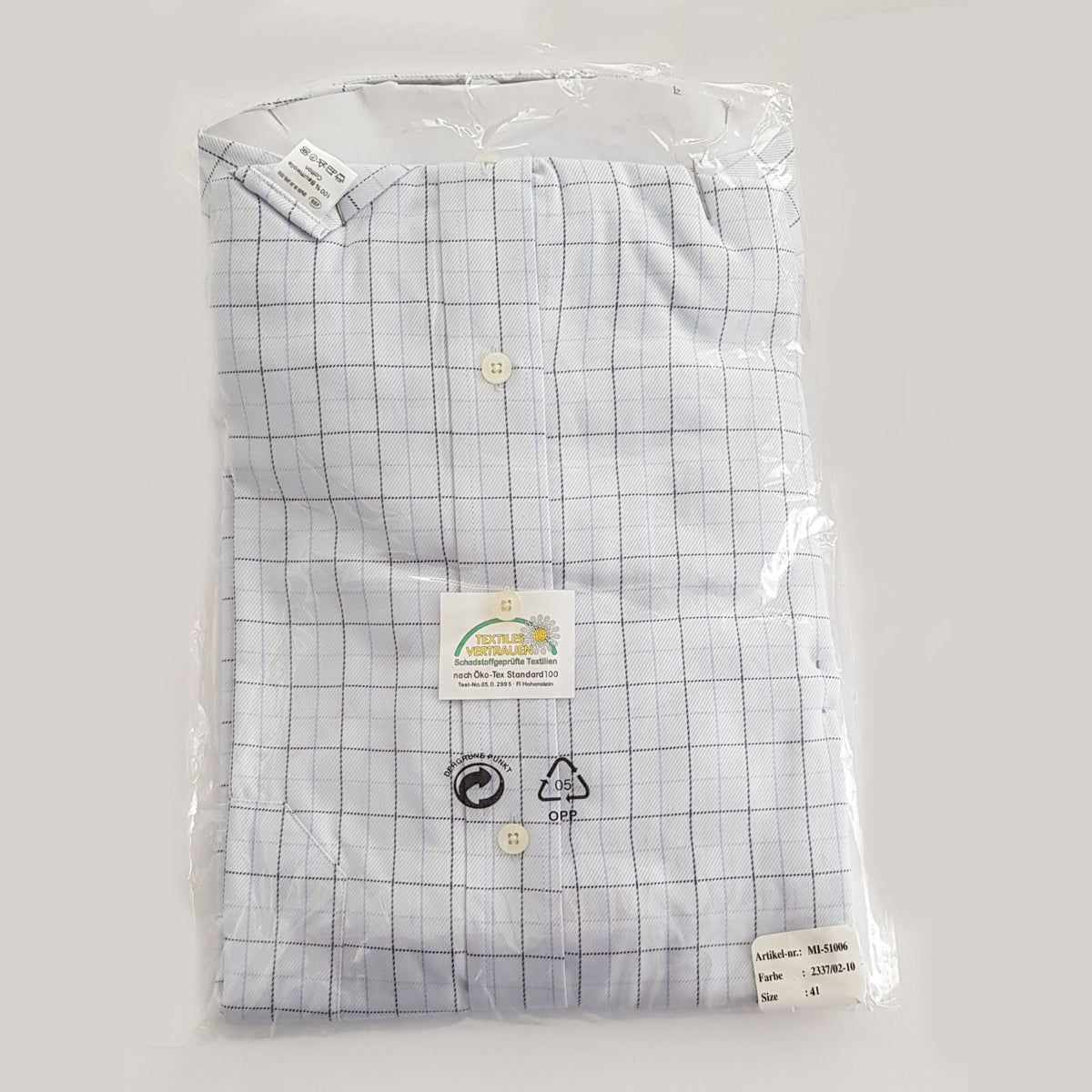 Original Mijas Herren Business Hemd New-Kent Langarm Hellblau Regular Gr. 41 - 3KShop.de