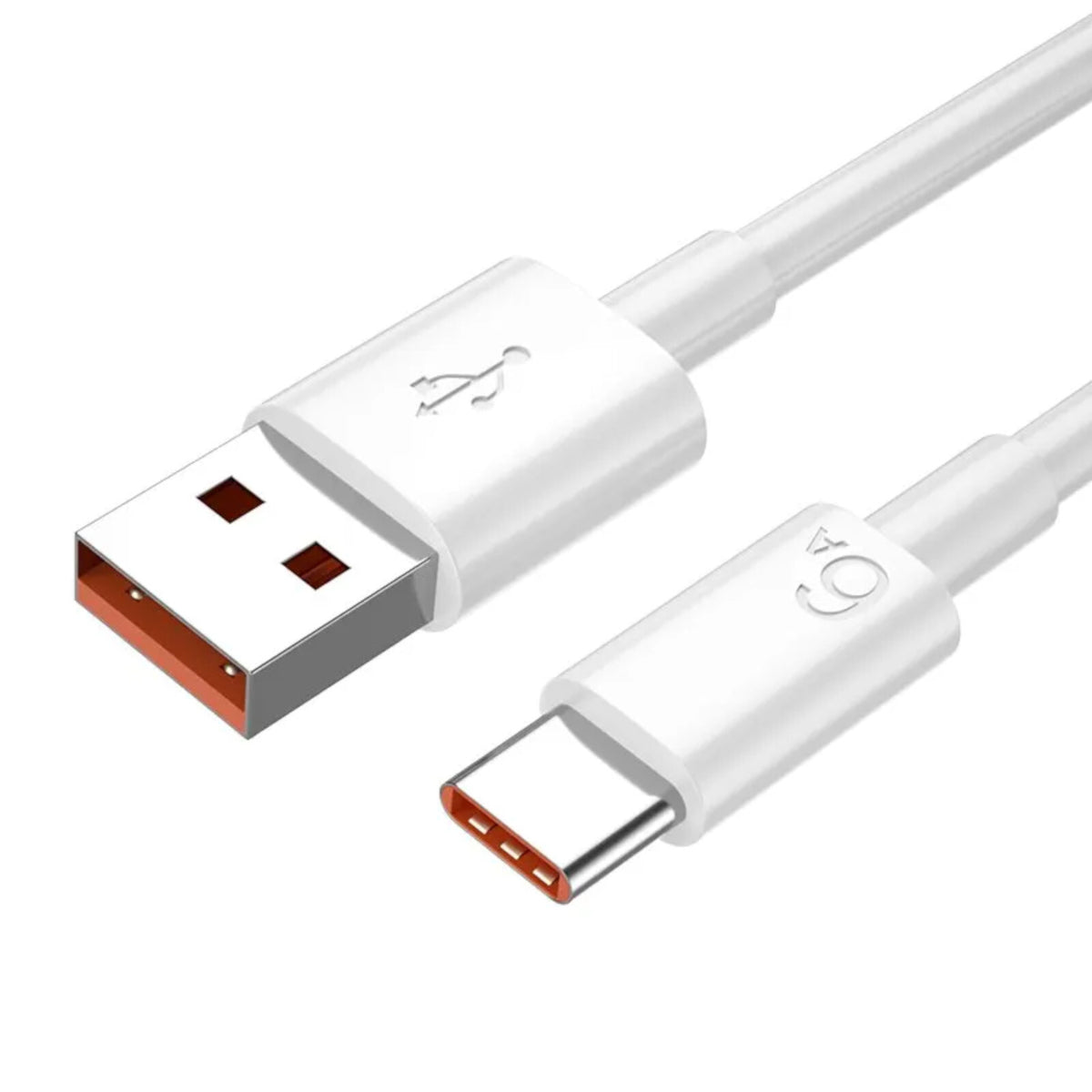 66W 6A 2m Schnell Ladekabel USB A zu USB Typ C Daten Handy weiss - 3KShop.de