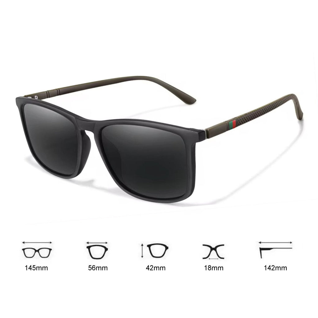 Matt-blaue polarisierte Sonnenbrille