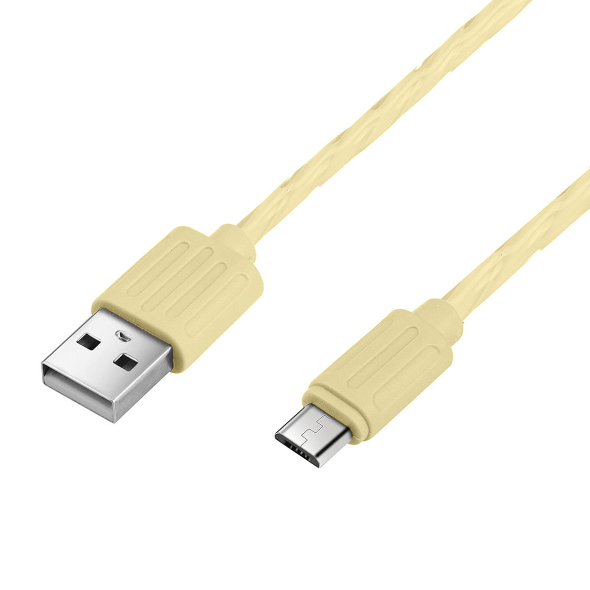 1m Micro USB Kunststoffkabel Ladekabel Sync Datenkabel gelb S7 Sony Huawei HTC - 3KShop.de