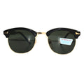 Schwarz-goldene Vintage Sonnenbrille