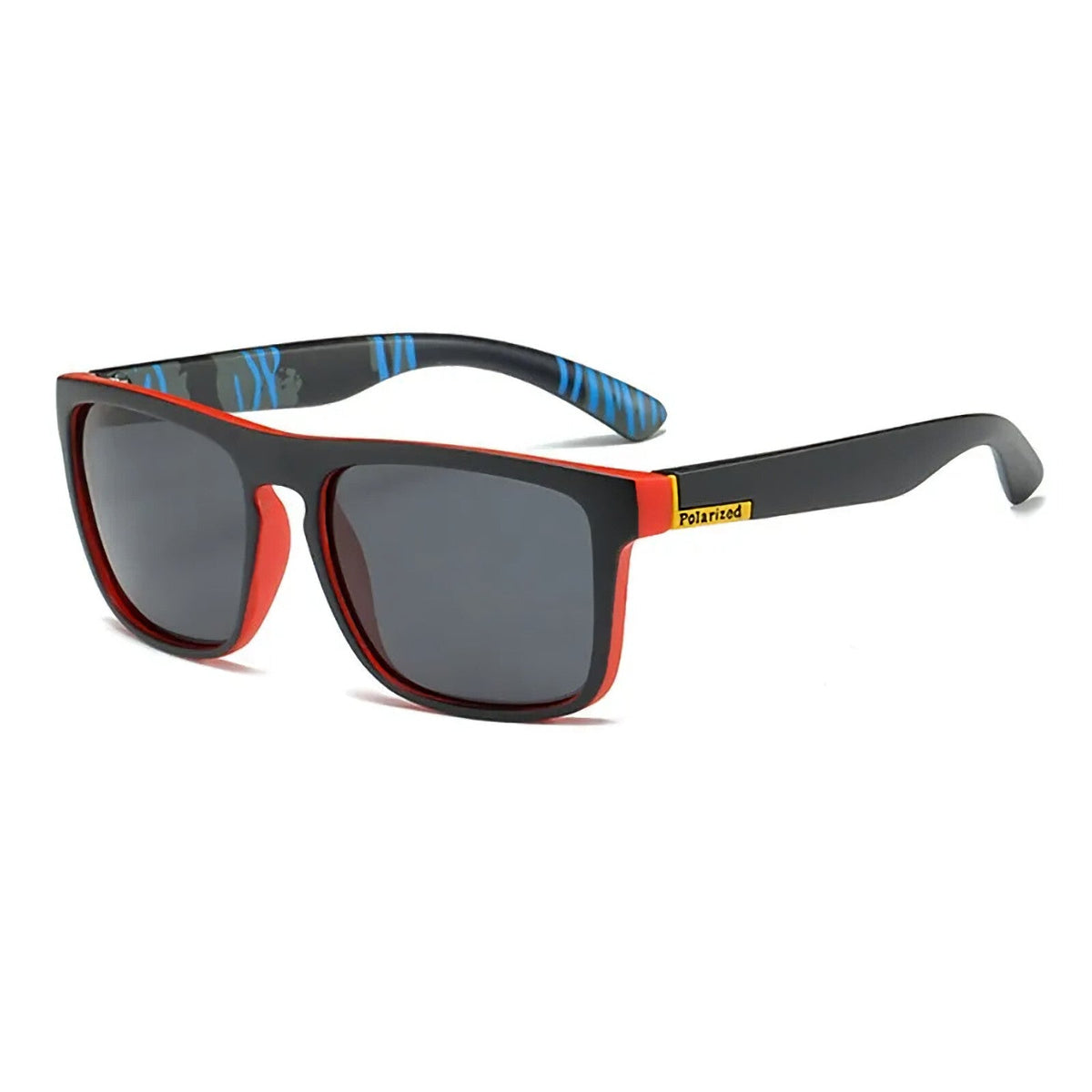 Schwarz-rote polarisierte Sonnenbrille