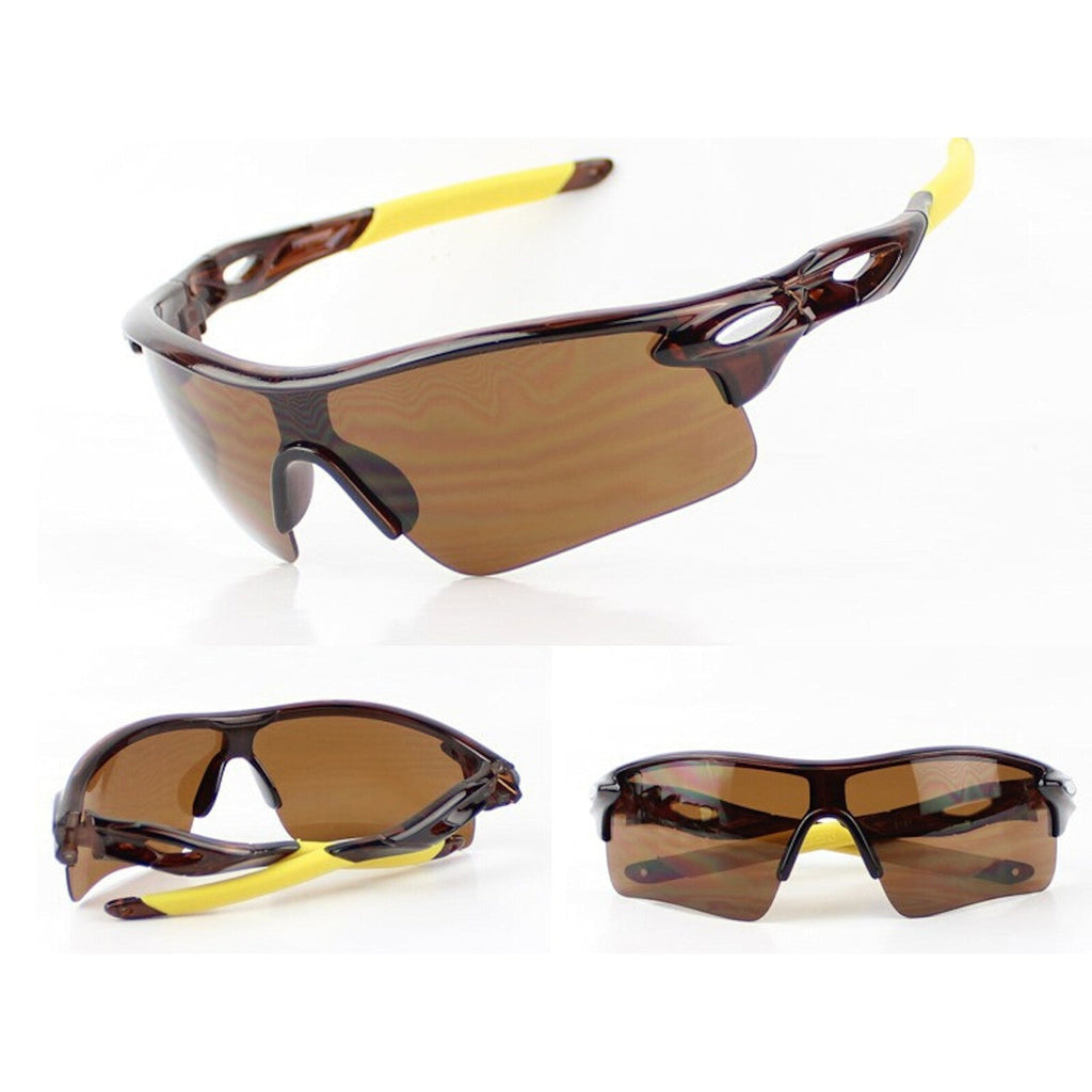 Braune Sport-Sonnenbrille X1