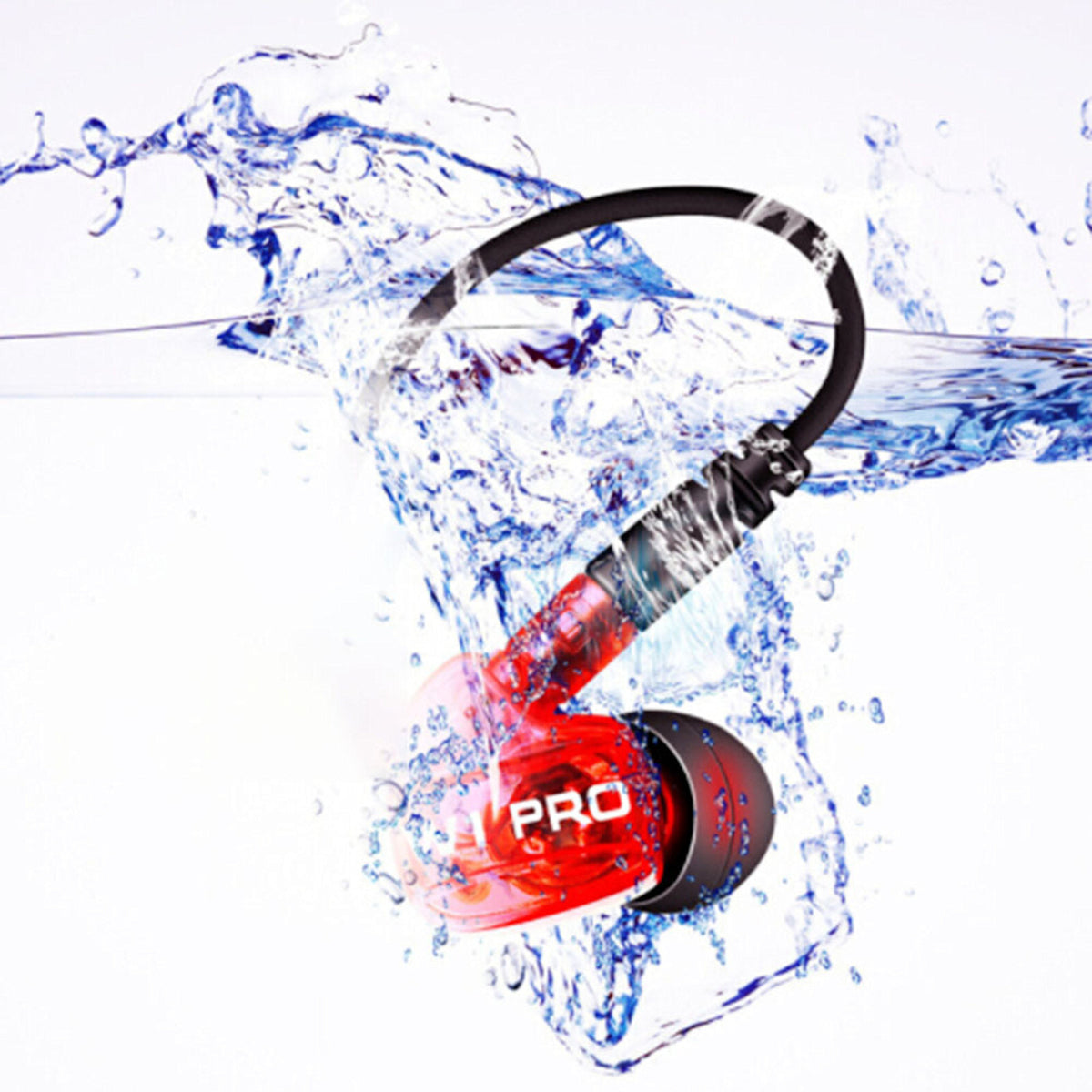 Super Bass High-End In Ear Kopfhörer QKZ W1 Rot Ohrhörer austauschbare Kabel - 3KShop.de