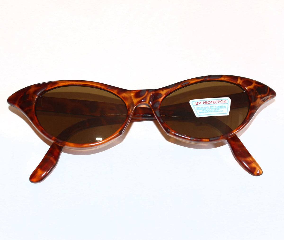 Braun getigerte Cat-Eye-Sonnenbrille