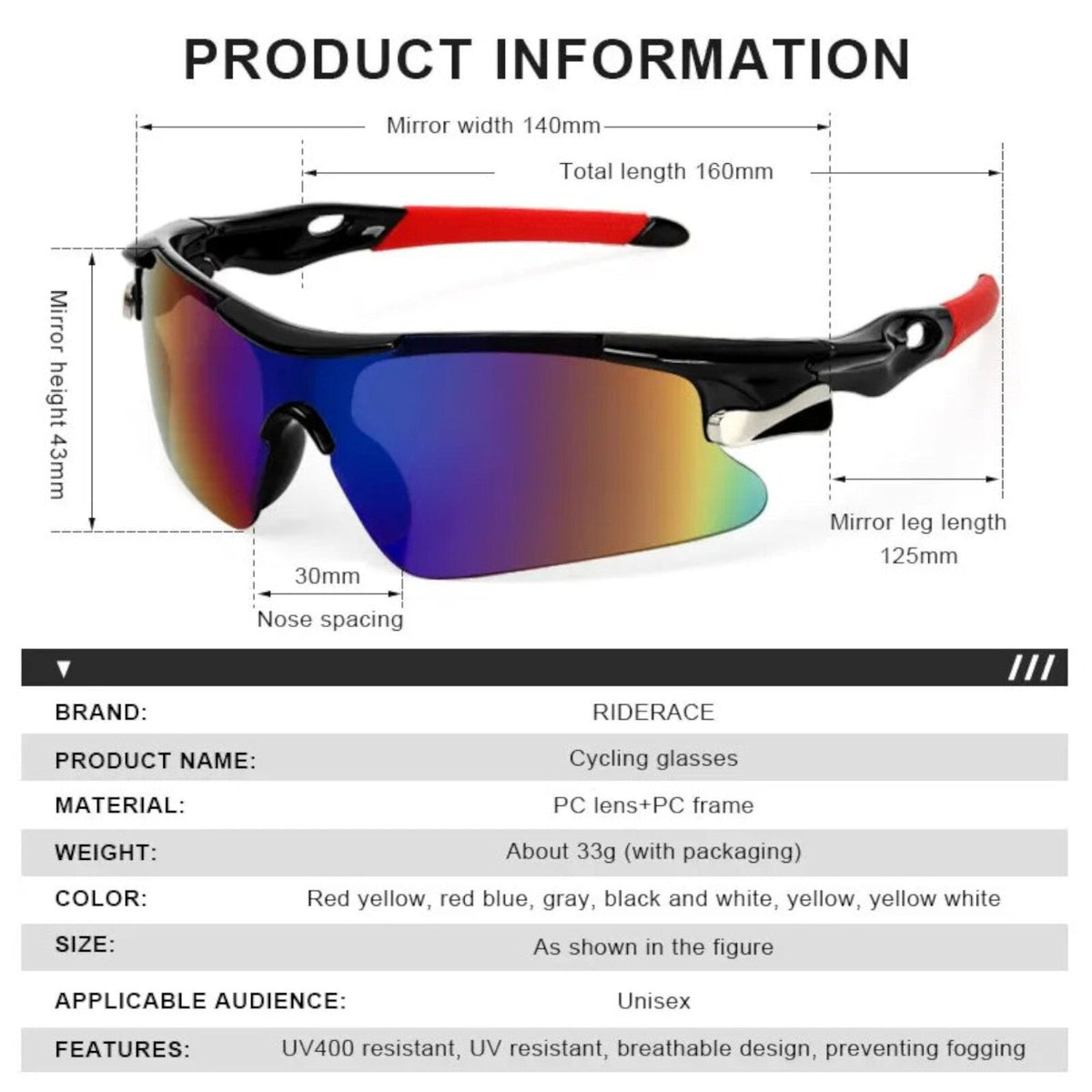 Polarisierte Sport-Sonnenbrille X14