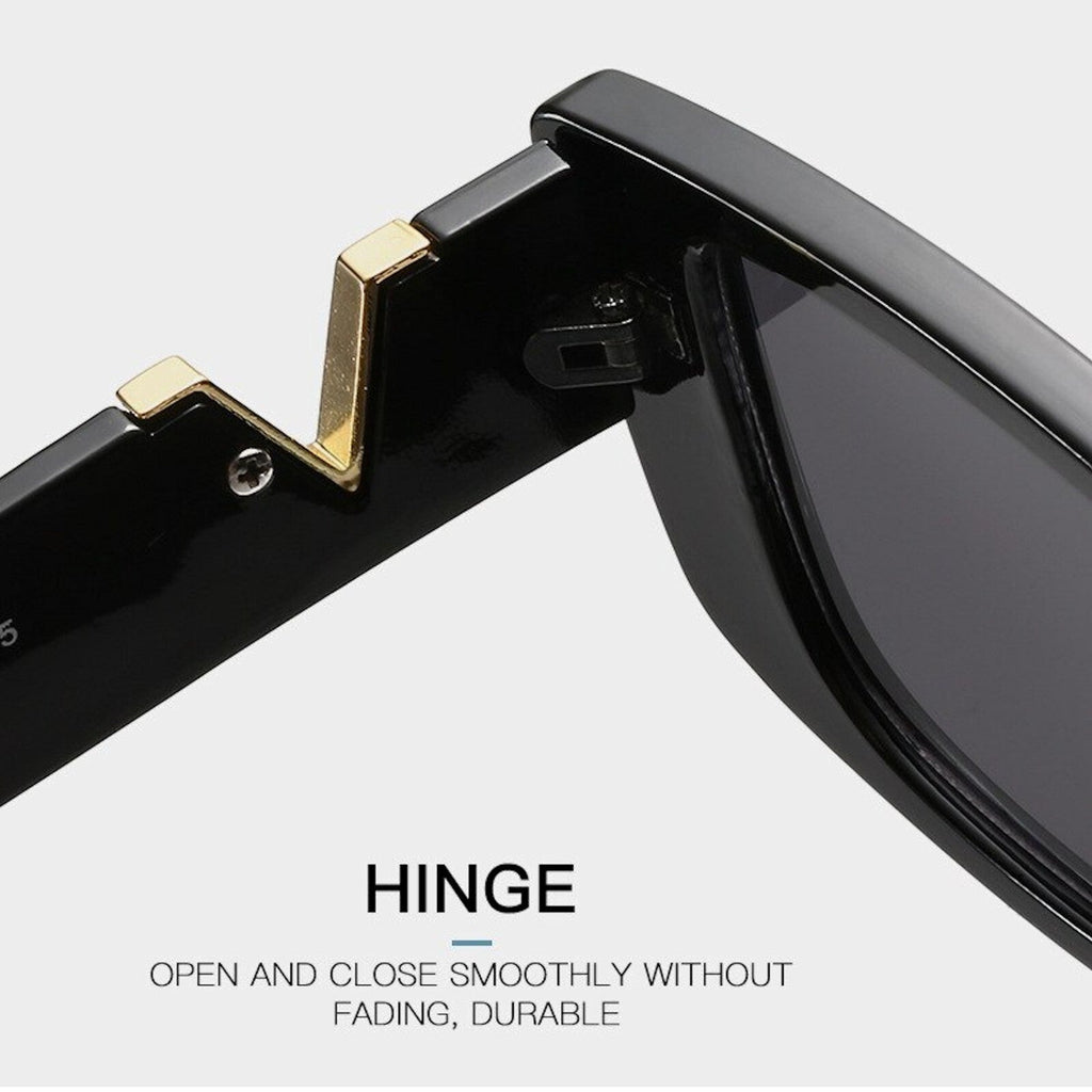 Schwarze Cat-Eye-V-Sonnenbrille