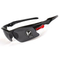 Schwarz-rote Sport-Sonnenbrille X5