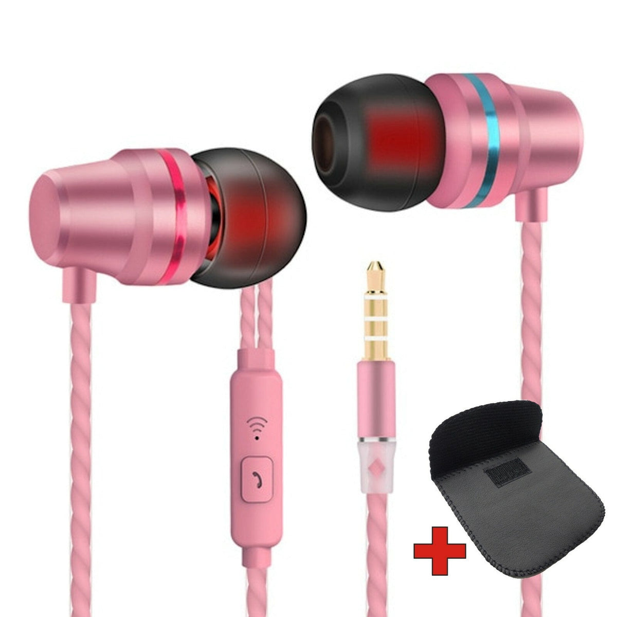 Super Bass In-Ear Kopfhörer Ohrhörer V1 Headset Earphone Headphone + PU-Tasche - 3KShop.de