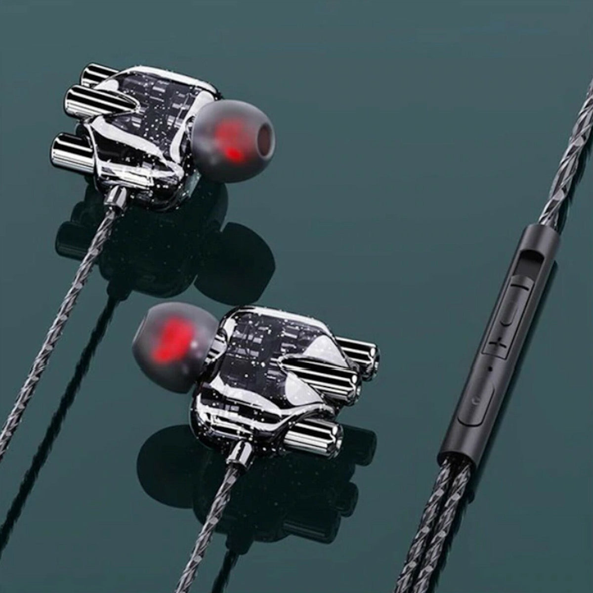 3K X30 In-Ear-Headset mit Mikrofon und Tasche